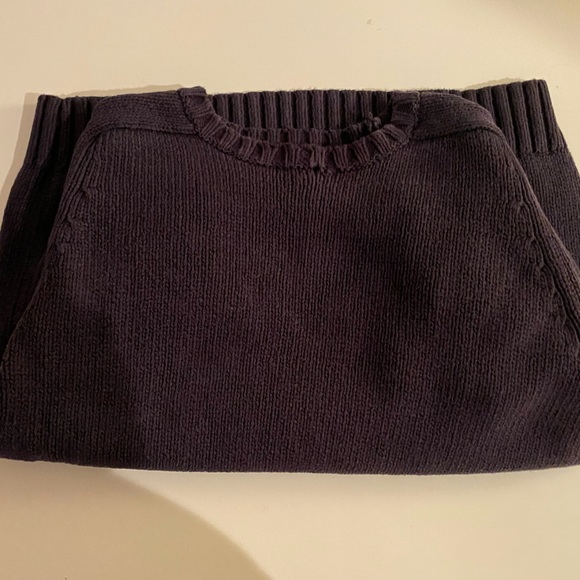 Lands End navy blue sweater - Picture 2 of 4